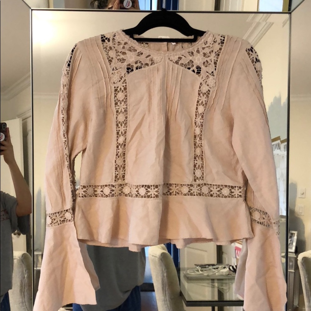 Free People Pink Top
